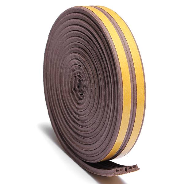 5M Draught Self Adhesive E Type Window Door Excluder Rubber Seal Strip - photo 3
