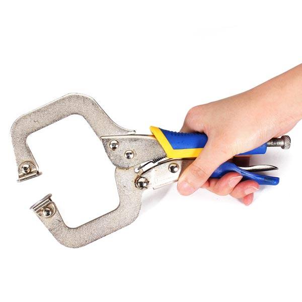9 Inch C Type Welding Clamp Crimping Pliers Woodworking Clip - photo 2