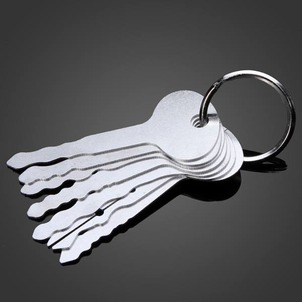 DANIU 7pcs Car Lock Opener Double Sided Lock Pick Set Locksmith Tools - photo 4