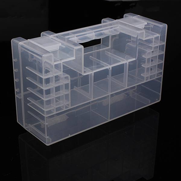 Translucent Hard Plastic Case Holder Storage Box for AA AAA C battery - photo 4
