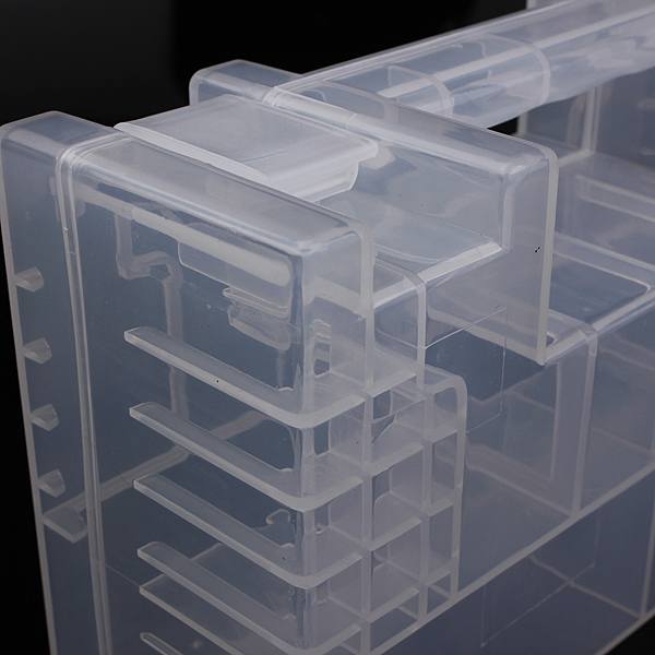 Translucent Hard Plastic Case Holder Storage Box for AA AAA C battery - photo 6
