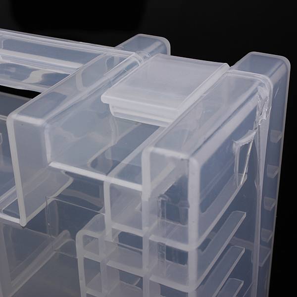 Translucent Hard Plastic Case Holder Storage Box for AA AAA C battery - photo 7