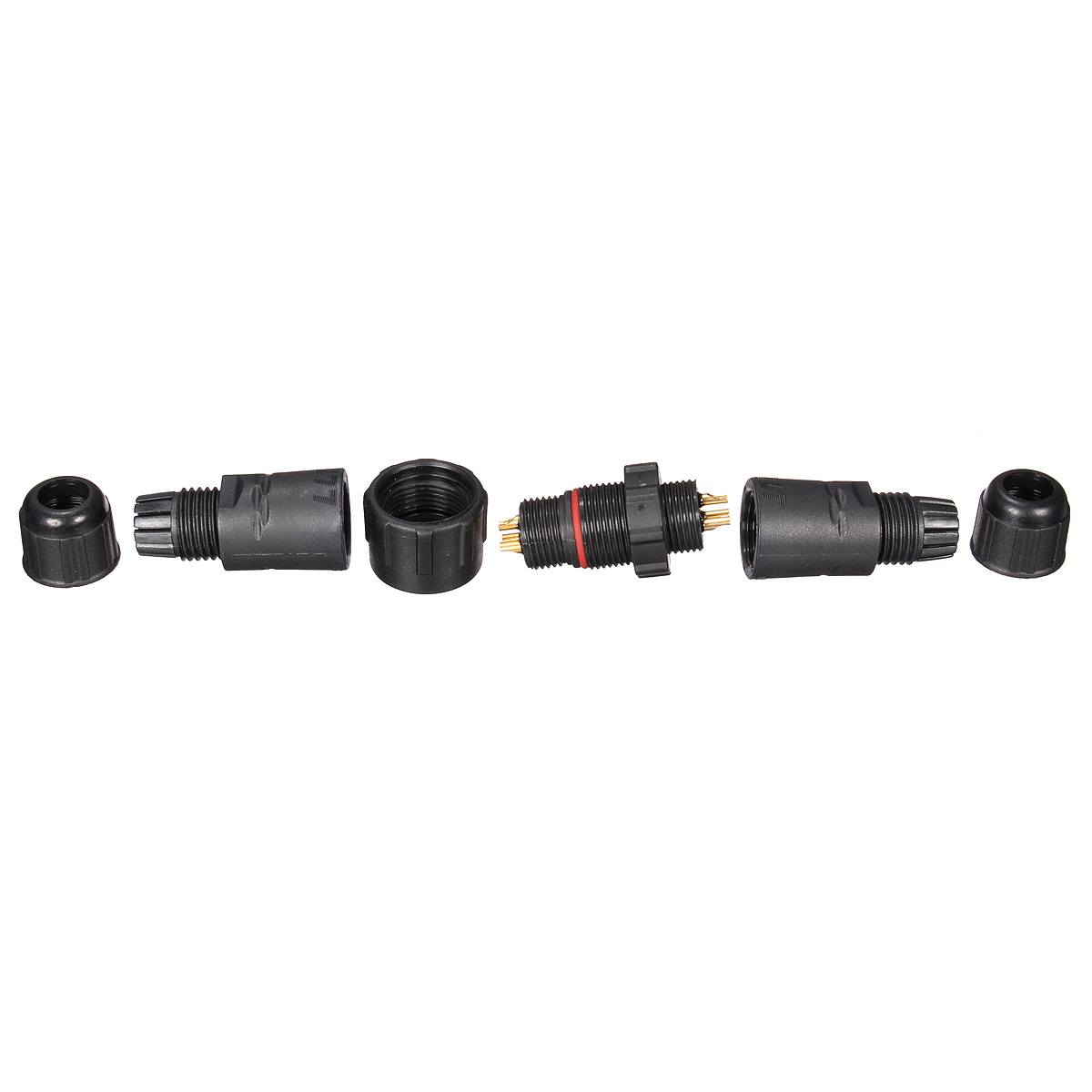 3 Pins 3P Waterproof Electric Plug Cable Wire Connector Socket - photo 6