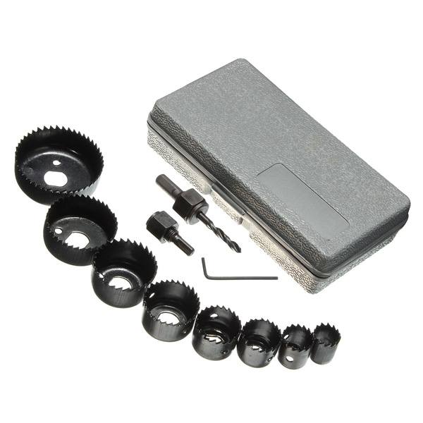 11 in 1 19-64mm Metal Alloys Wood Hole Saw Cutting Set Kit - photo 5