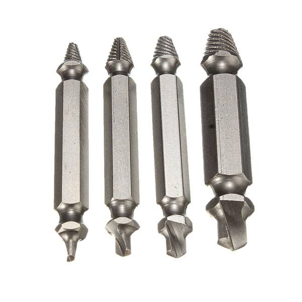 Drillpro 4PCS Double Side Damaged Screw Extractor Out Remover Bolt Stud Tool - photo 4