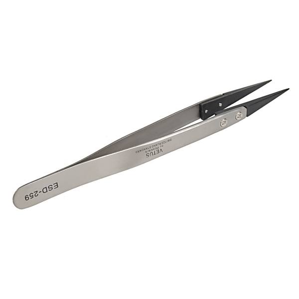 Vetus ESD 259 Handle Stainless Tweezers with 8pcs Exchengeable Tips - photo 3