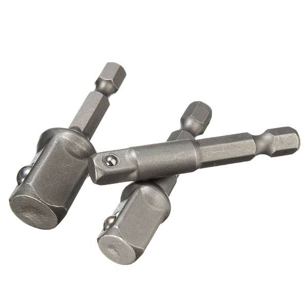 3pc 1/4 Inch Hex Socket Driver Set Wrench Adapter Extension Bar Bit - photo 3