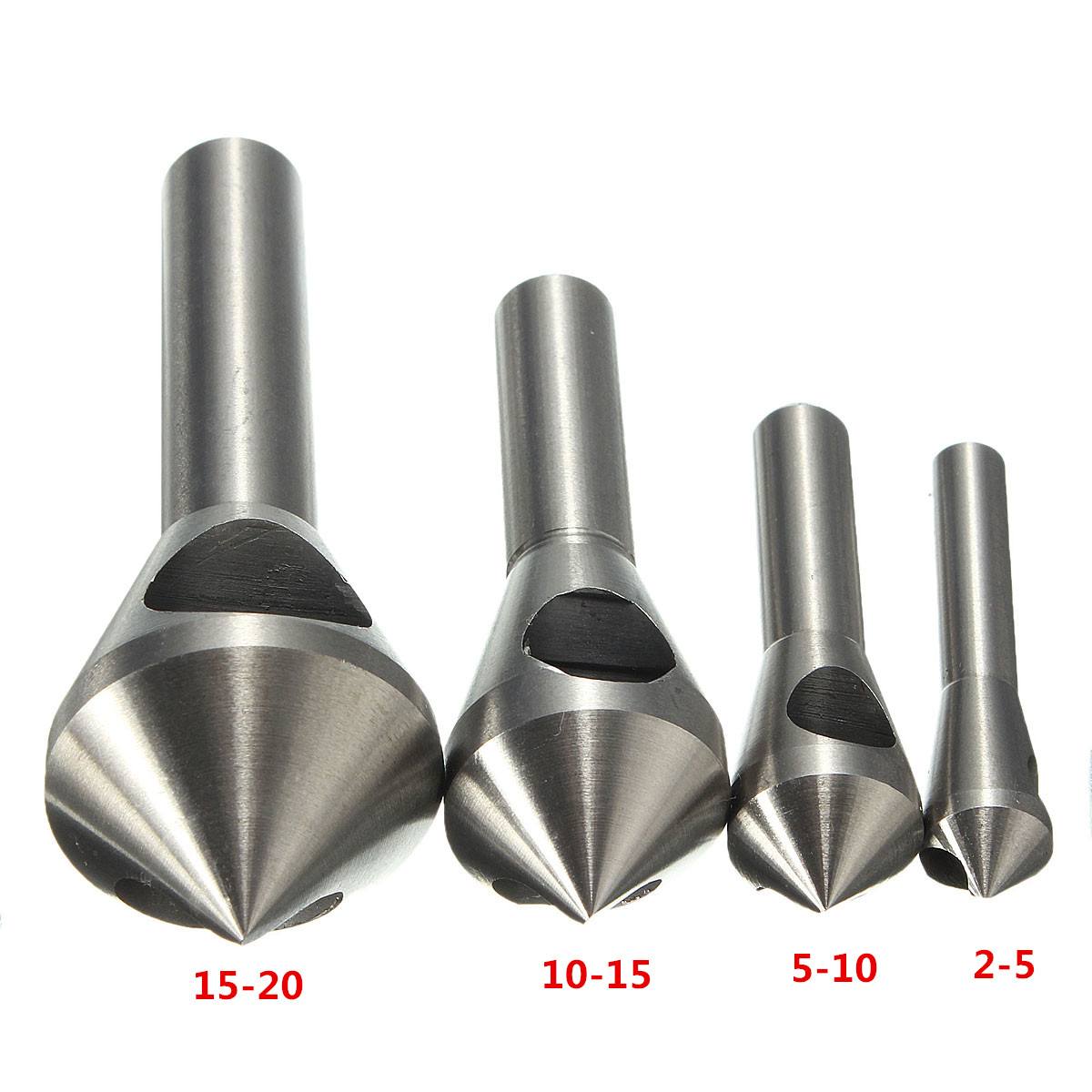 4pcs Countersink Deburring Bits Chamfering Drill Oblique Hole Chamfer - photo 2