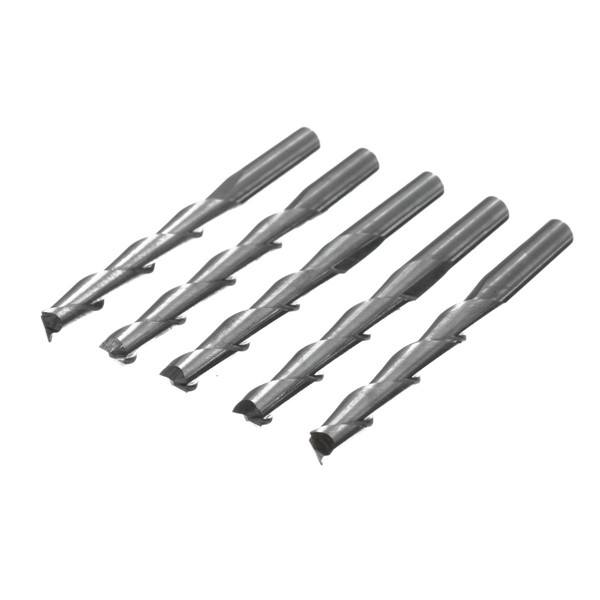 3.175mm Carbide CNC 2 Flute Spiral Bits End Mill Router 22mm CEL Milling Cutter - photo 5