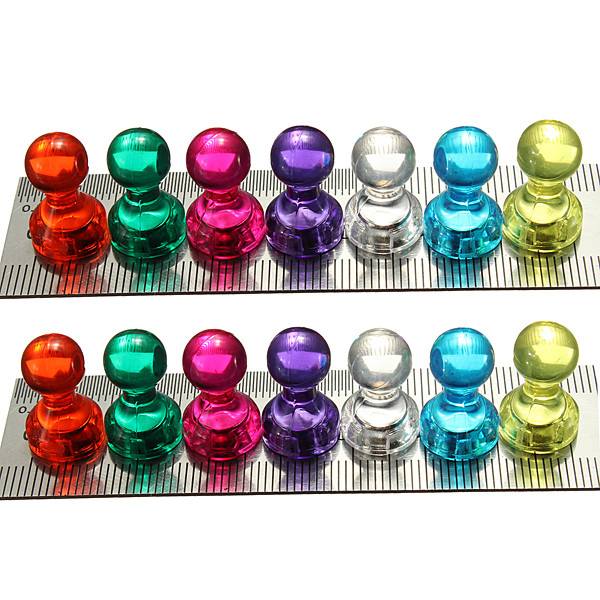 14pcs Strong Magnetic Thumbtacks Neodymium Pins Fridge Magnet Teaching Painting Thumbtack - photo 2