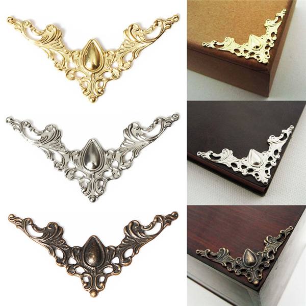 12pcs Jewelry Box Gift Wine Case Book Scrapbook Album Corner Decorative Protector - photo 1
