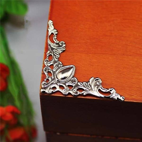 12pcs Jewelry Box Gift Wine Case Book Scrapbook Album Corner Decorative Protector - photo 2