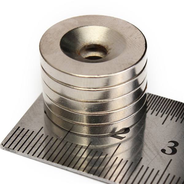 5pcs N50 20x3mm Strong Round Countersunk Ring Magnets 5mm Hole Rare Earth Neodymium Magnet - photo 7
