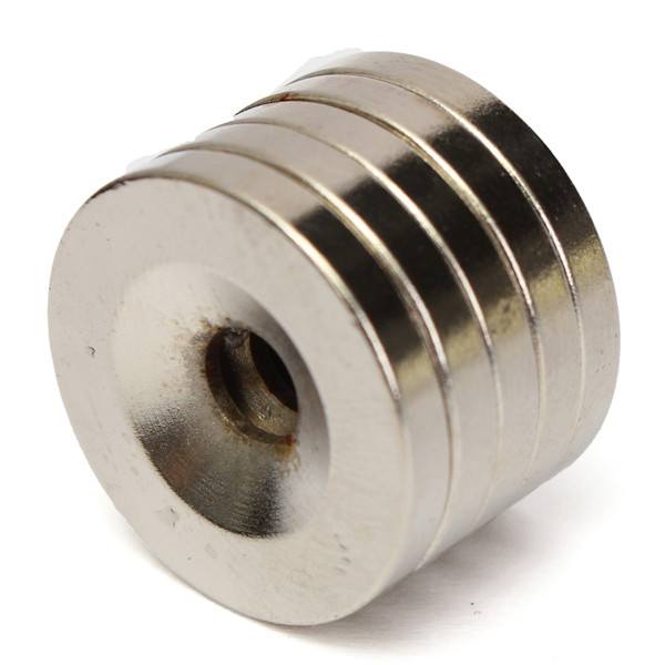 5pcs N50 20x3mm Strong Round Countersunk Ring Magnets 5mm Hole Rare Earth Neodymium Magnet - photo 4