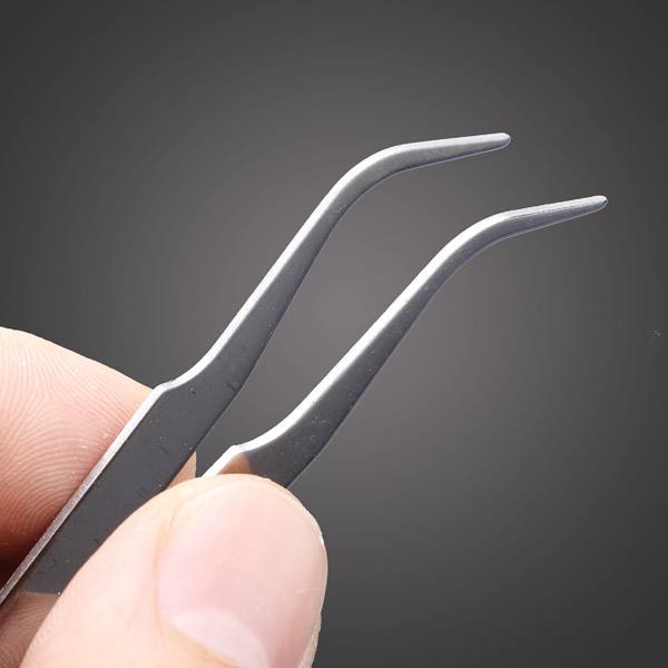 GOOI TS - 15 1mm 45 Curved Tweezers High Precision Rhinestone Tweezers - photo 4