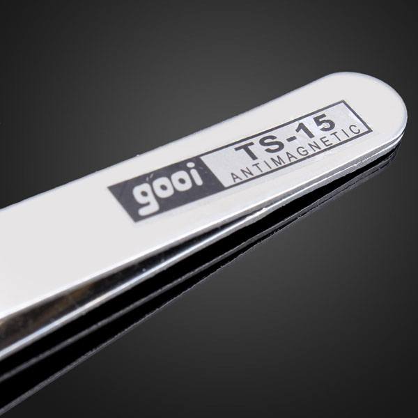 GOOI TS - 15 1mm 45 Curved Tweezers High Precision Rhinestone Tweezers - photo 3