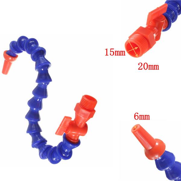 6mm Plastic Flexible Water Oil Coolant Pipe 400/500/600mm Cooling Hose For Lathe CNC - photo 7