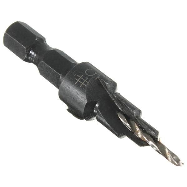 5pcs Hss Countersink Drill Cone Bit Set Quick Change Hex Shank Woodworking Screw Reamer - photo 8
