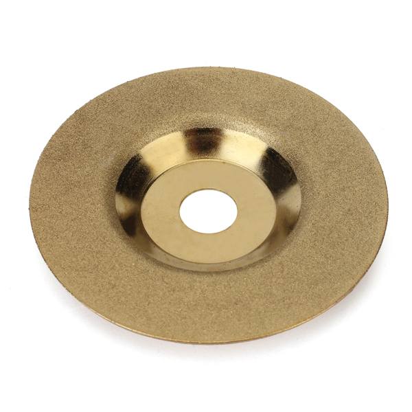 100mm x 16mm Diamond Grinding Wheel Disc Hard Alloy Golden Polishing Disc - photo 2