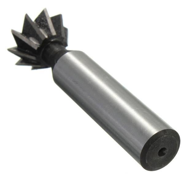 20mm 60 Degree HSS Dovetail Milling Cutter Straight Shank Woodworking Milling Cutter - photo 7