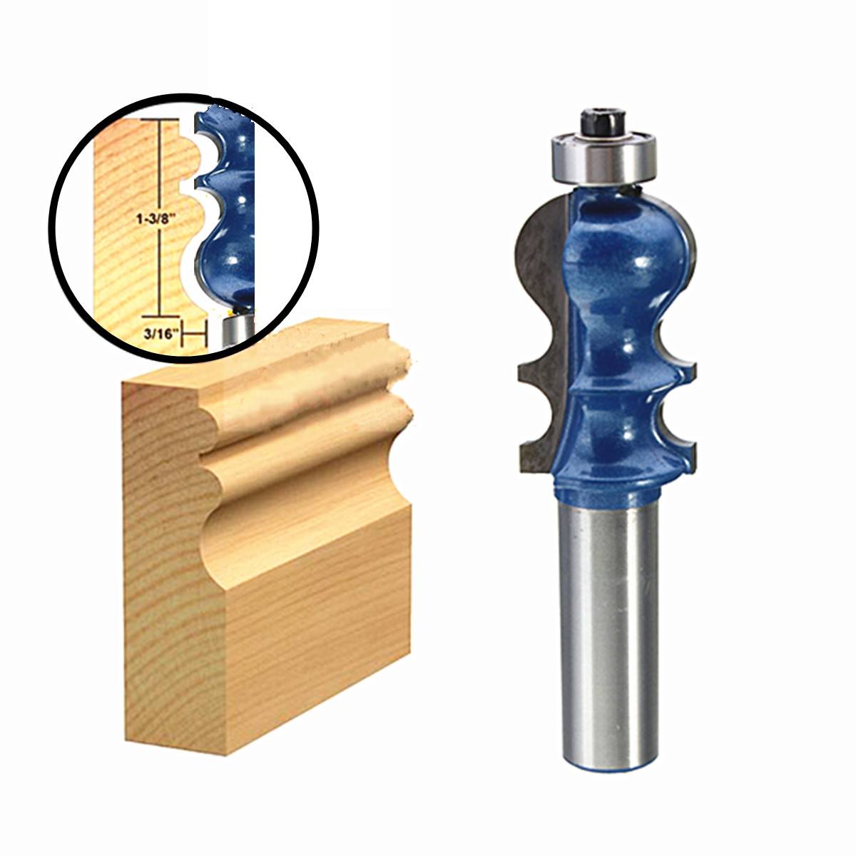 Drillpro RB25 1/2 Inch Shank Router Bit Carbide Woodworking Cutter Engraving Trimming - photo 1