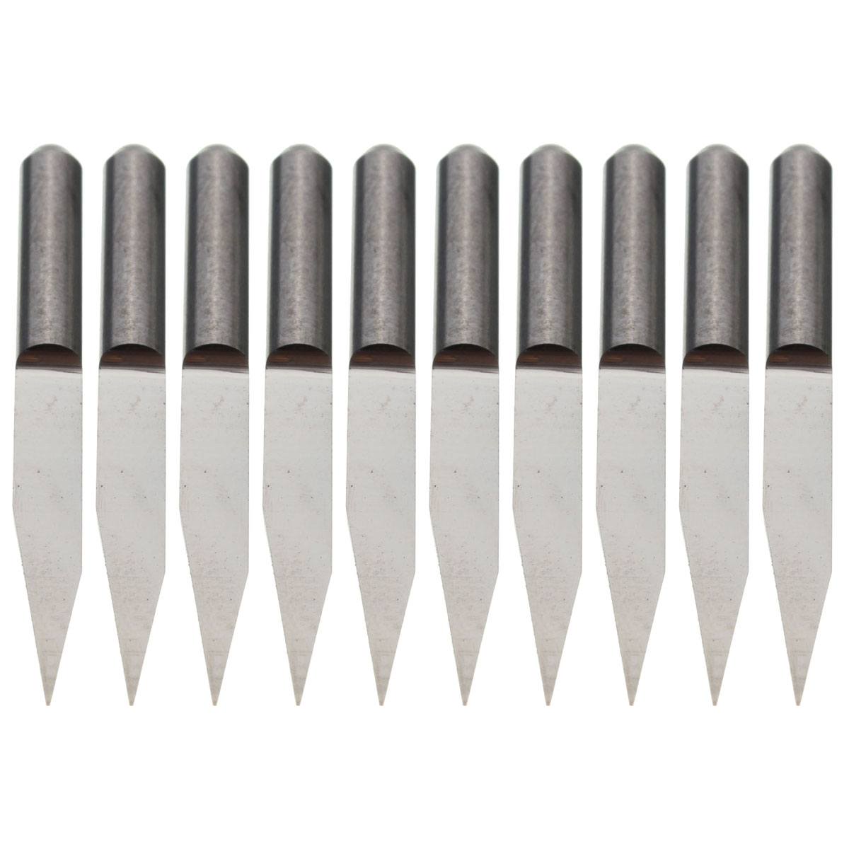 10pcs 20 Degree 0.2mm Tip 3.175mm Carbide PCB Engraving Bits End Mill Cutter - photo 2