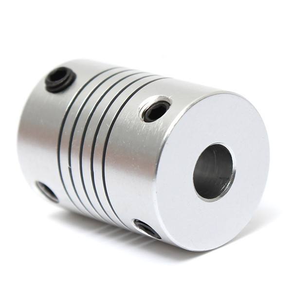 5mm x 6.35mm Aluminum Flexible Shaft Coupling OD19mm x L25mm CNC Stepper Motor Coupler Connector - photo 3