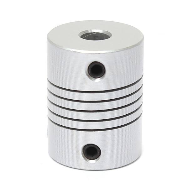 5mm x 6mm Aluminum Flexible Shaft Coupling OD19mm x L25mm CNC Stepper Motor Coupler Connector - photo 2