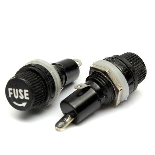 10pcs Electrical Panel Mounted Glass Fuse Holder For Radio Auto Stereo 5x20mm - photo 4