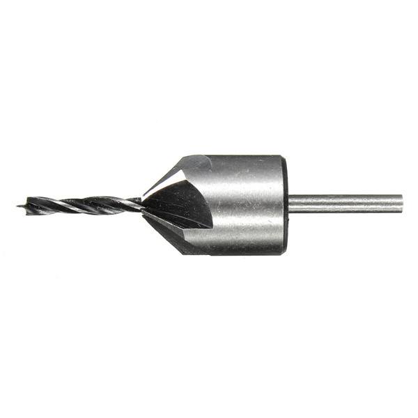 3mm Three Sharp HSS Carpentry Countersink Drill High Speed Steel Drill Bit with Wrench - photo 3