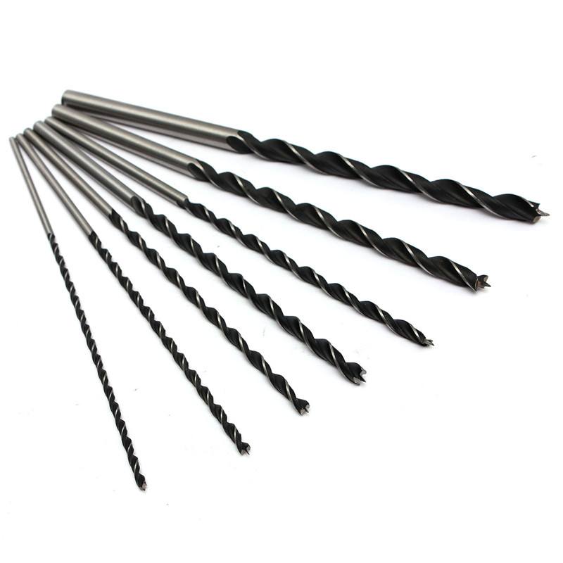 7pcs 4/5/6/7/8/10/12mm 300mm Brad Point Twist Drill Bits Set Wood Working Tool - photo 8