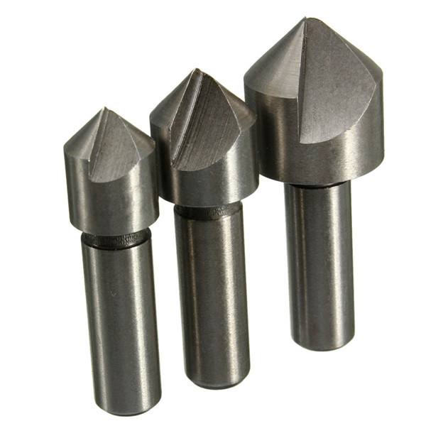 3pcs 10/12/16mm HSS Countersink Drill Bit Set Chamfering Cutter - photo 6