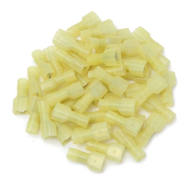 Excellway TC01 50pcs Yellow Quick Splice Wire Terminal Female Spade Connector Set - photo 5