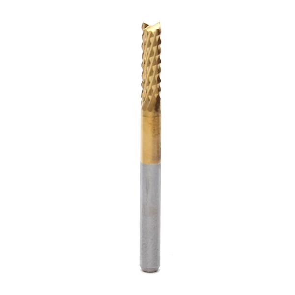3mm End Mill Cutter CNC PCB Rotary Burr Tungsten Steel Titanium Coat Carbide Engraving Bit - photo 3