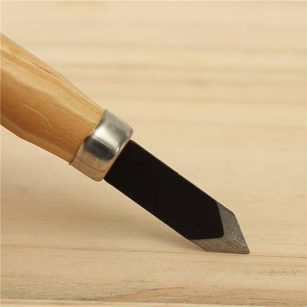 10pcs Wood Carving Chisel Set High Carbon Steel with Wooden Handle - photo 7