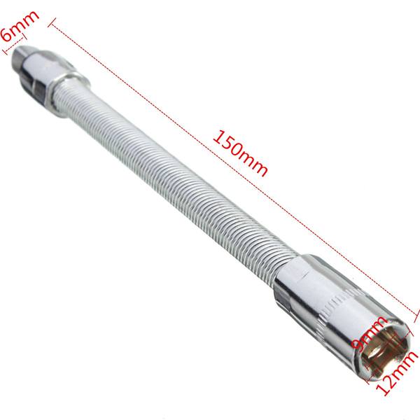 1/4 Inch 150mm Elastic Flexible Extension Shaft Screw Nut Wrench Connection - photo 8