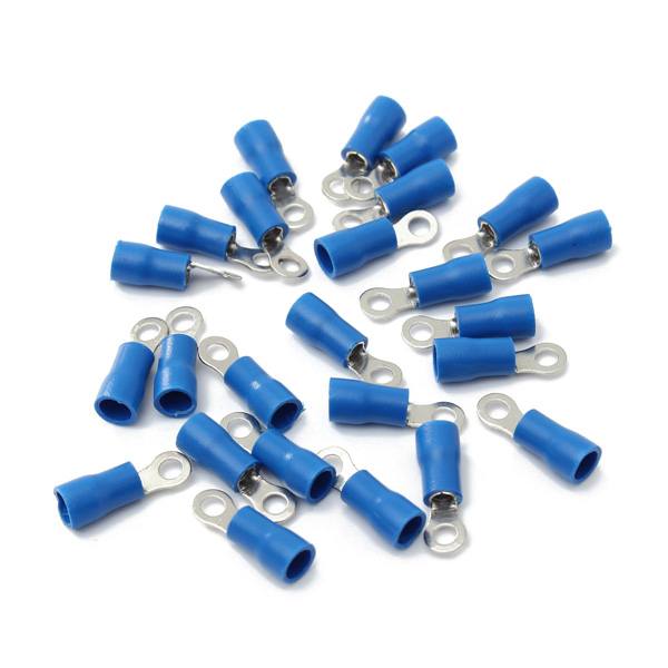 25PCS Blue Rubber PVC Terminals Insulated Ring Connector RC 1.5-2.5mm - photo 4