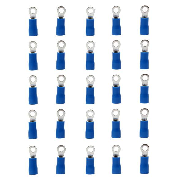 25PCS Blue Rubber PVC Terminals Insulated Ring Connector RC 1.5-2.5mm - photo 7