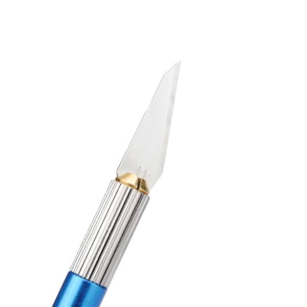 Colorful Metal Handle Hobby Cutter Pen Cutter With 5pcs Blade Set - photo 8