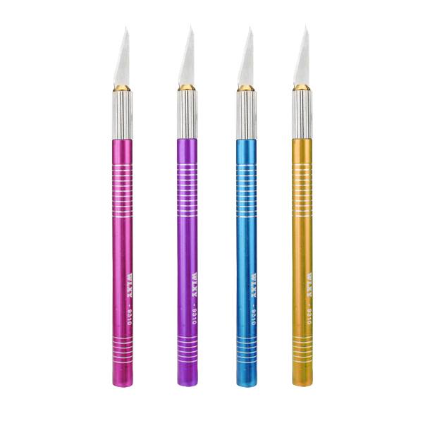 Colorful Metal Handle Hobby Cutter Pen Cutter With 5pcs Blade Set