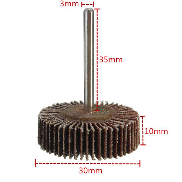 30mm Sanding Sandpaper Flap Wheel Disc 80 Grit For Dremel Rotary Tools - photo 6