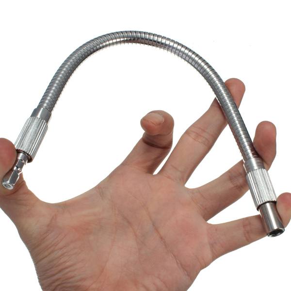 30cm 1/4inch Hex Flex Flexible Hose Screwdriver Extension Bit Holder - photo 8