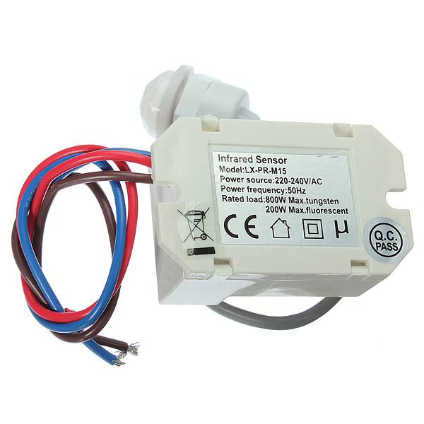 220V Mini PIR Motion Sensor Detector for 12V DC Timer Relay Relay Automotive Caravan Alarm - photo 2