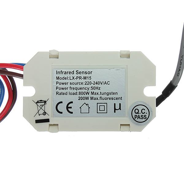 220V Mini PIR Motion Sensor Detector for 12V DC Timer Relay Relay Automotive Caravan Alarm - photo 5