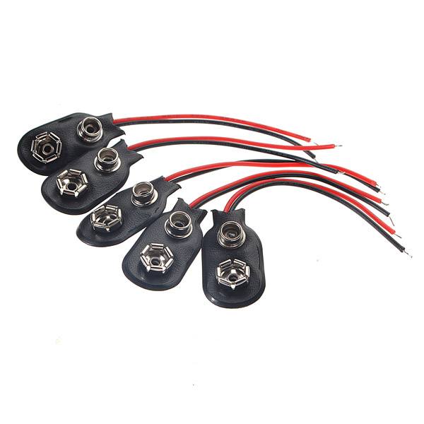 9Volt Battery Clip Connectors 9V Snap Clip Lead Wire - photo 5