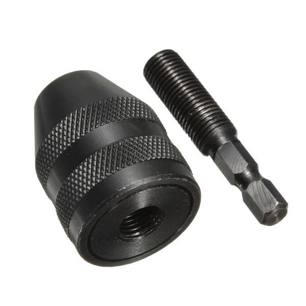 1/4 Keyless Drill Bit Chuck Adapter Converter Hex Shank Power Tool - photo 2