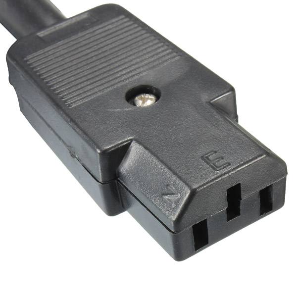 10A 250V IEC 320 C13 3pin Linker Female Mains Connector Black - photo 3