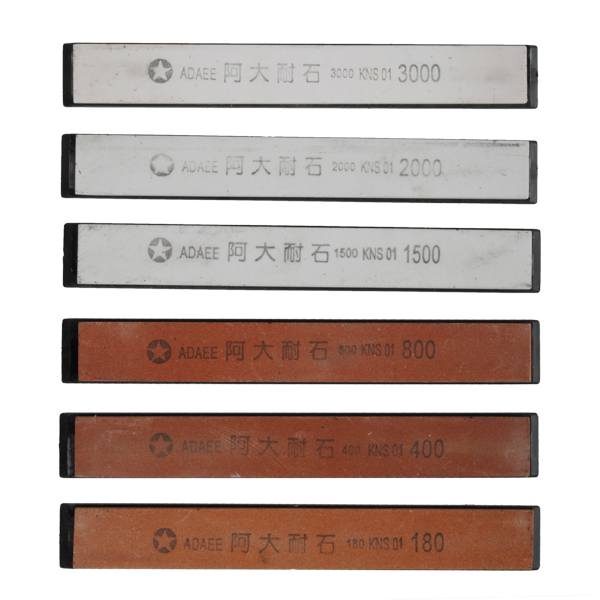 6Pcs 180# 400# 800# 1500# 2000# 3000# Oil Stone Edge Sharpener Stone - photo 1