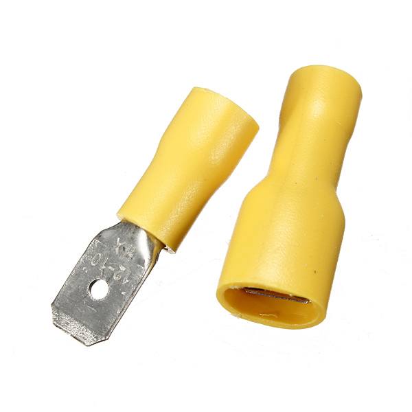 100pcs Male & Female Insulated Spade Crimp Terminal Wire Connector - photo 4