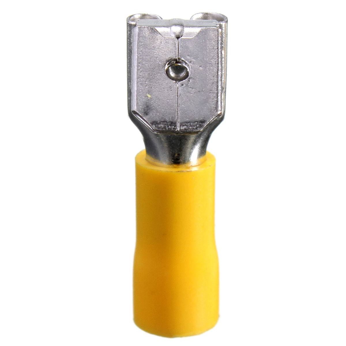 100PCS Back Piggy Back Spade Crimp Connector Terminal 0.5-6.0mm 10-22AWG PVC - photo 9